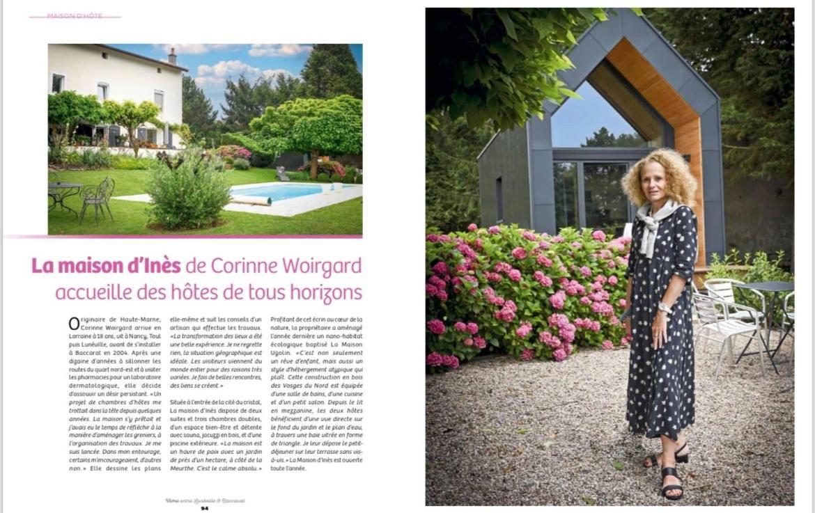 La Maison D Ines And Ugolin & Spa Baccarat Exteriér fotografie